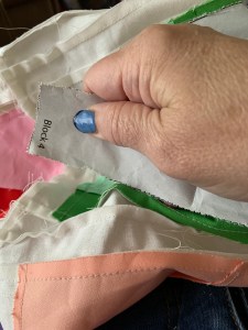 Removing the paper foundation in Foundation Paper Piecing.